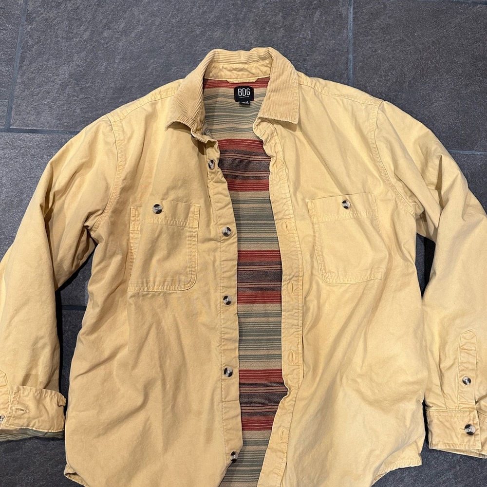 BDG Men's Yellow Utility Jacket